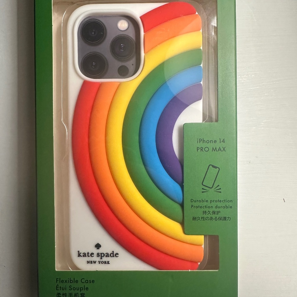 Kate Spade Rainbow iPhone 14 Pro Max Case